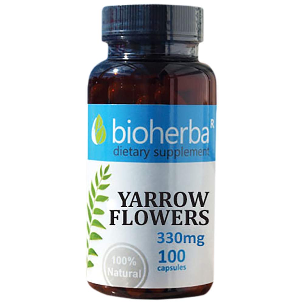Yarrow Flowers 330 mg - 100 kapsúl