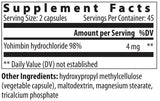 Yohimbe HCl 2 mg 90 kapsuly