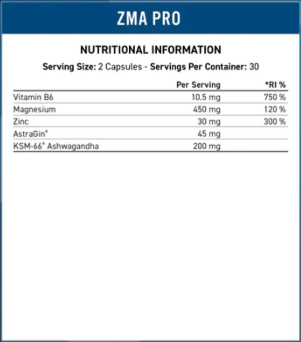 ZMA-PRO | s extraktom KSM -66® Ashwagandha - 60 kapsúl