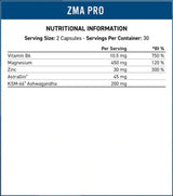 ZMA-PRO | s extraktom KSM -66® Ashwagandha - 60 kapsúl