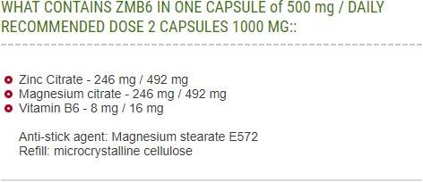 ZMB6 500 mg - 60 kapsúl