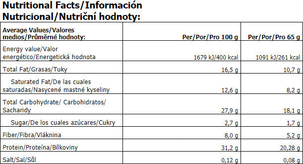 Nulová hero proteínová tyčinka/15x65g.