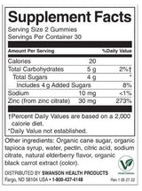 Zinok Gummies | Adrcerberry - 60 žuvateľných tabliet