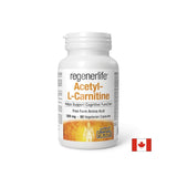 Acetyl-L-karnitín Regenerlife ™-Energia, koncentrácia a metabolická podpora, 90 kapsúl