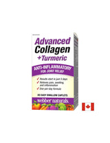 Pokročilý kolagén + kurkuma / Kolagén a kurkuma pre zdravie kĺbov, 30 mini kapsúl <tc>Webber Naturals</tc>