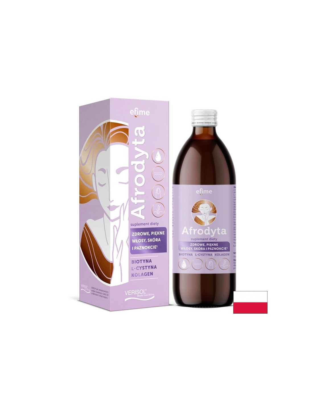 Afrodita - tekutý vzorec pre vlasy, pokožku a nechty, 500 ml, 20 dávok