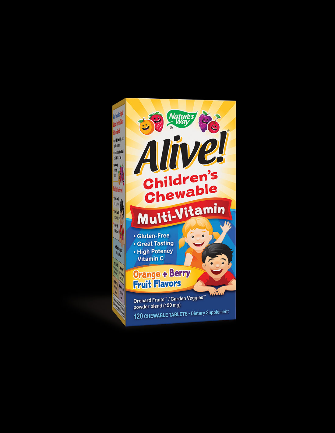 <tc>Alive</tc>! Detské žuvacie multivitamínové tablety – 120 žuvacích tabliet