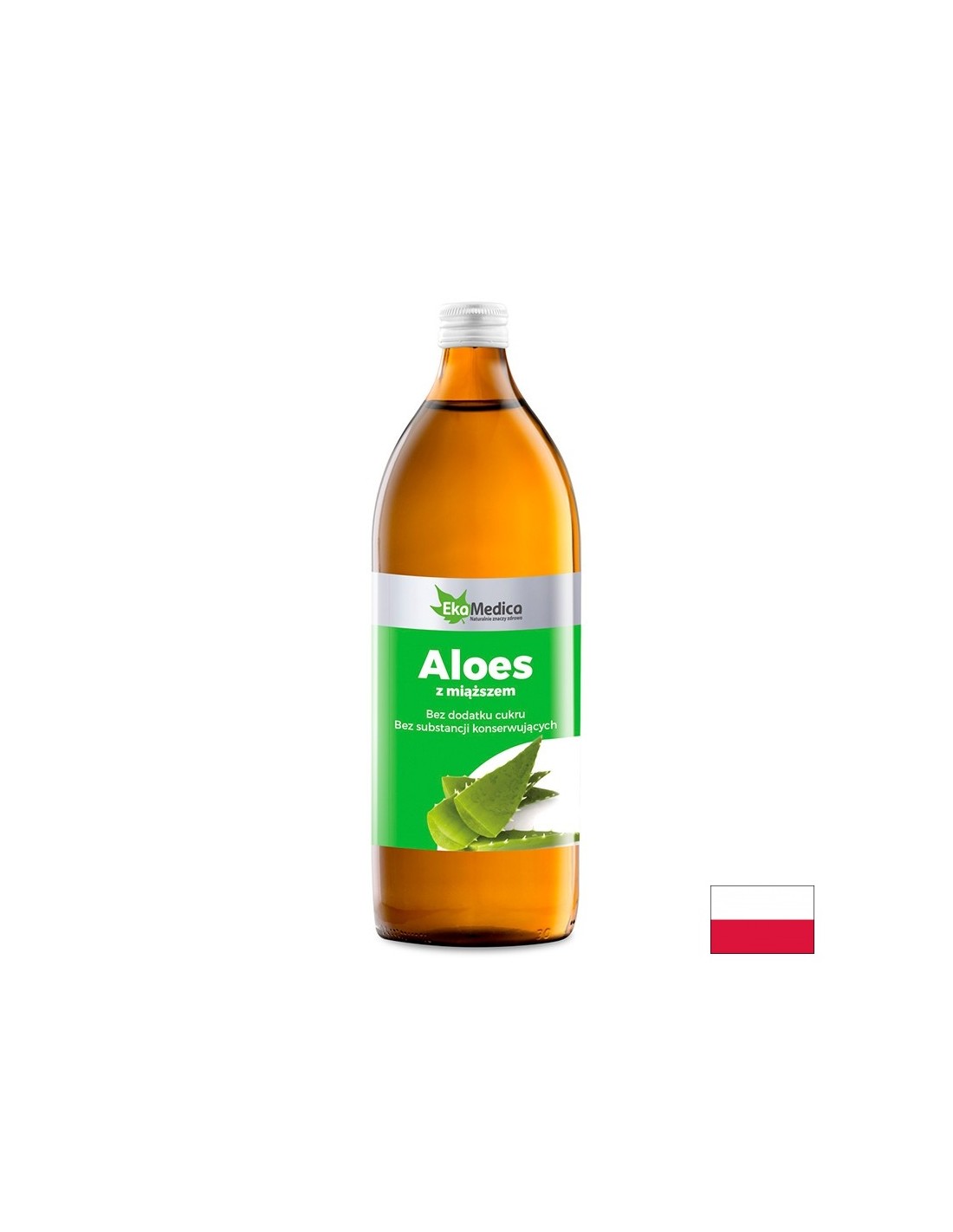Aloe vera šťava s kusmi aloe, 1 l eKamedica