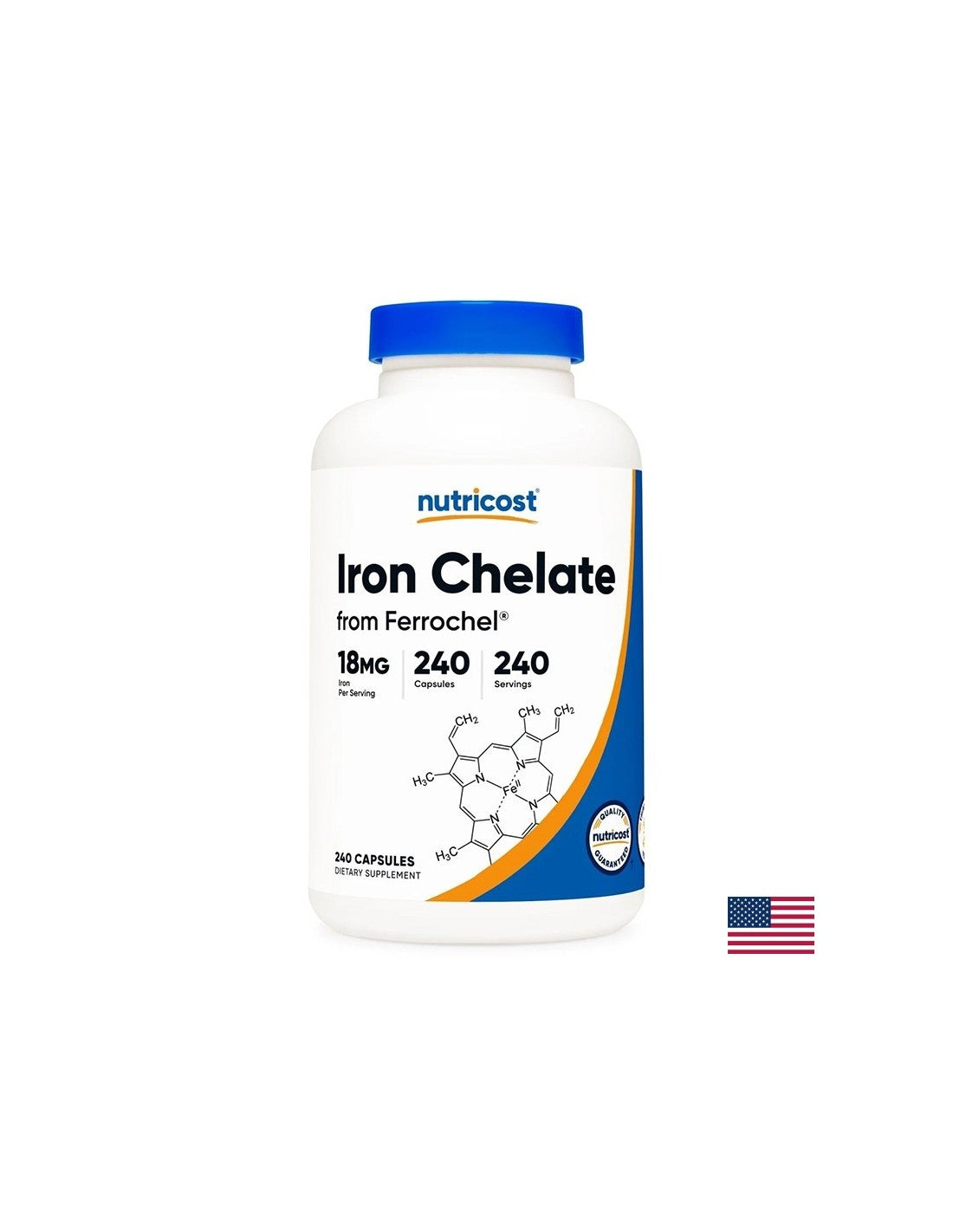 Anémia - železo (bisglycinát chelát) Ferrochel® 18 mg, 240 kapsúl
