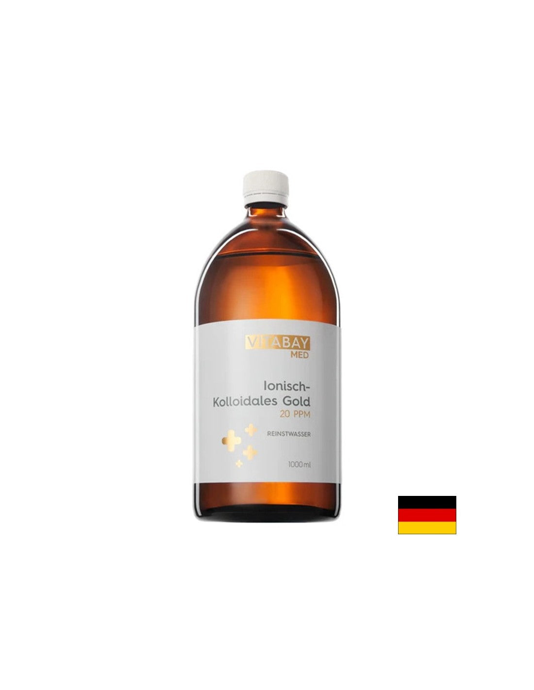 Protichodné - koloidné zlato 20 ppm (vysoko koncentrované), 1000 ml