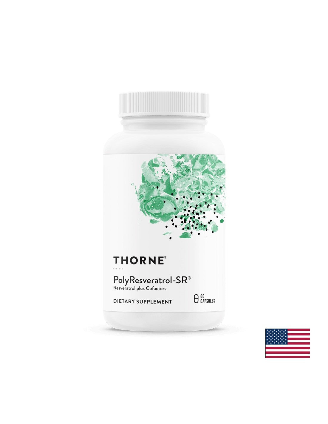 Antioxidant - PolyResveratrol- SR® Resveratrol + kofaktory, 60 <tc>Thorne</tc> E<tc>XTEND</tc>ed Release Capsules