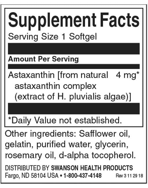 Astaxantín 4 mg - 60 gélových kapsúl