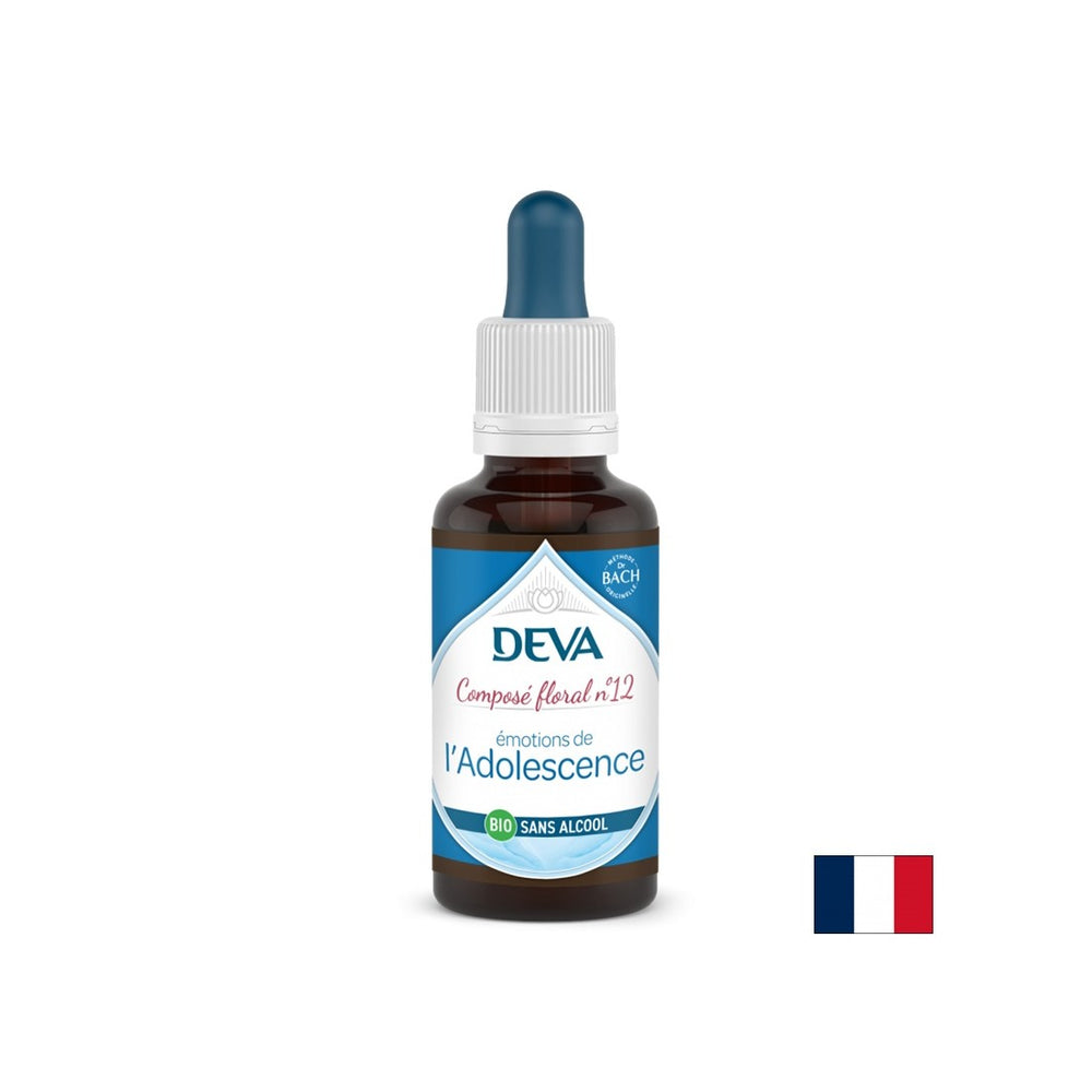 Vyváženie emócií u mladých ľudí, kvetinové esencie, metóda Bach klesá č. 12 (bez alkoholu), 30 ml