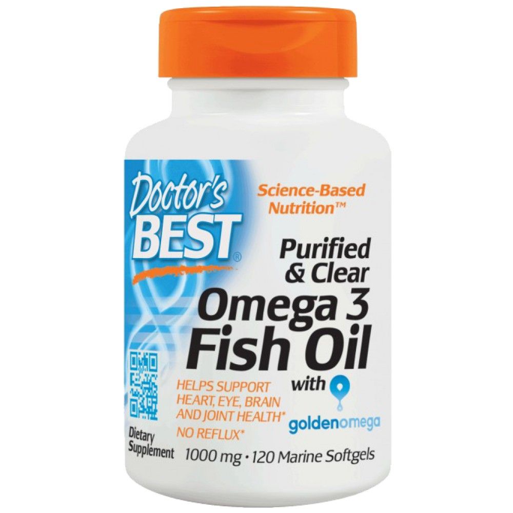 Najlepšie omega 3 rybí olej 1000 mg / purifikované a čisté - 120 gélových kapsúl