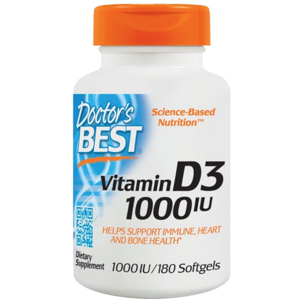 Najlepší vitamín D3 1000 IU - 180 gélových kapsúl