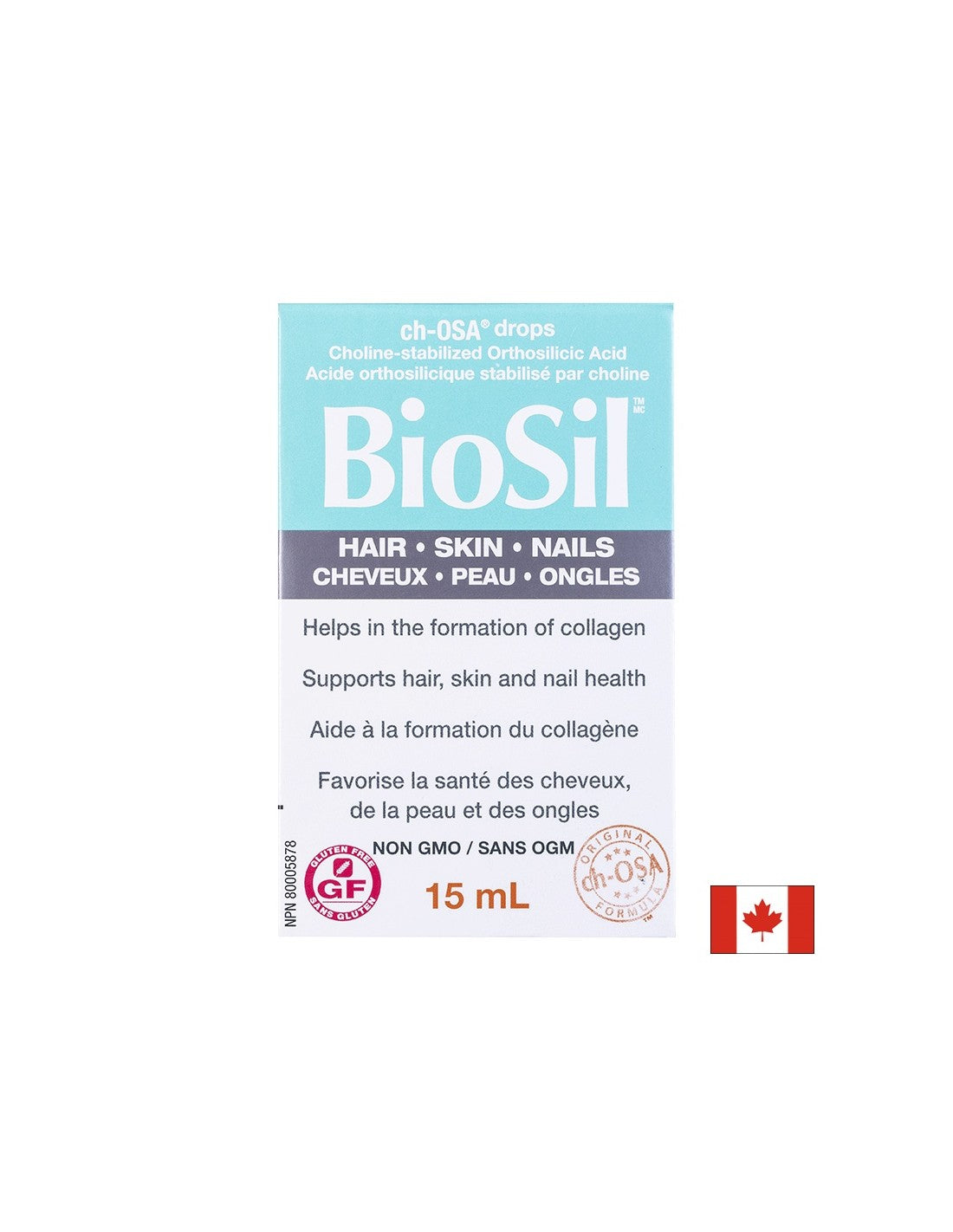 BioSil™ Vlasy, pokožka a nechty 15 ml x 30 denných dávok <tc>Natural Factors</tc>