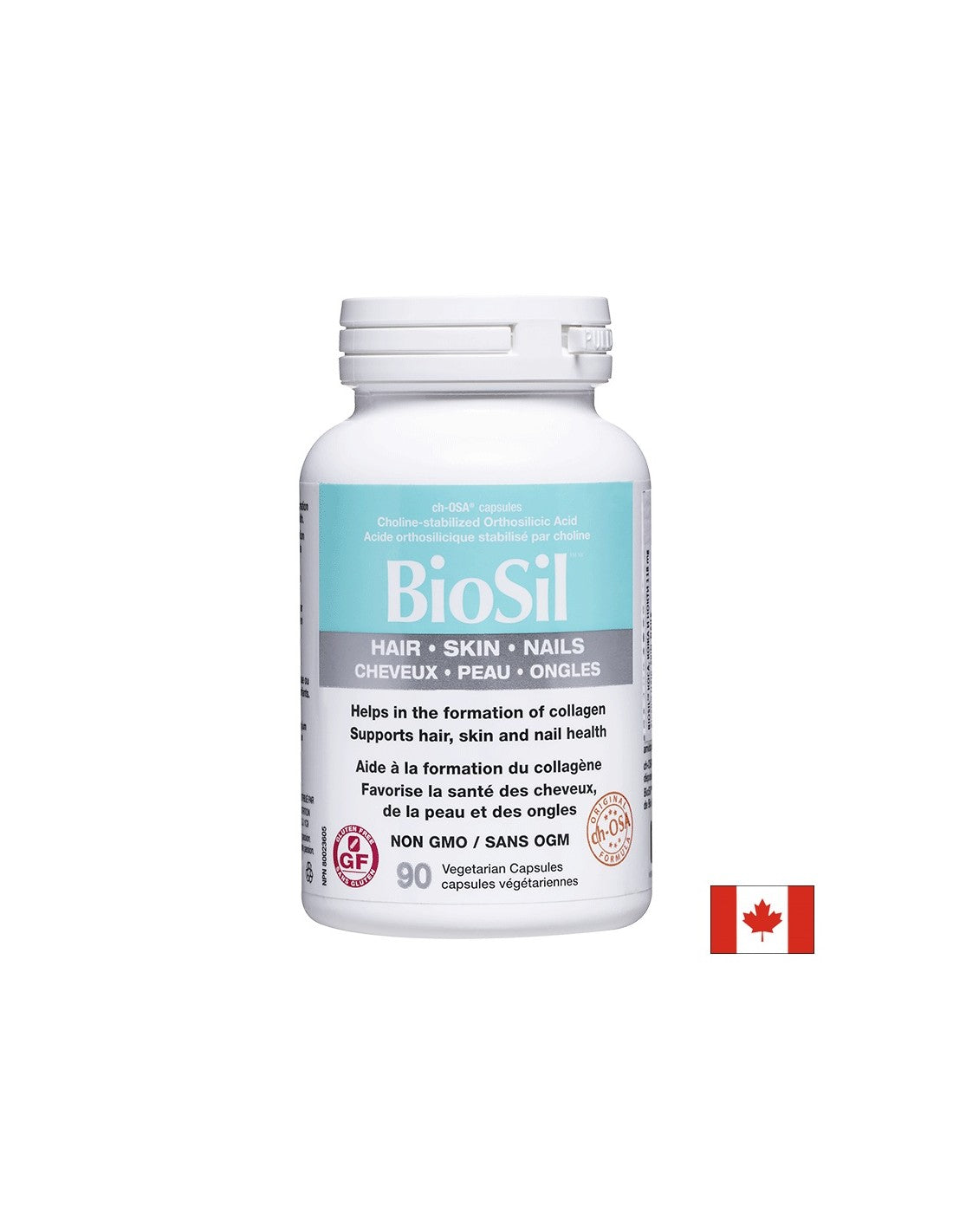 BioSil™ Hair, Skin &amp; Nails/ Vlasy, pokožka a nechty x 90 kapsúl <tc>Natural Factors</tc>