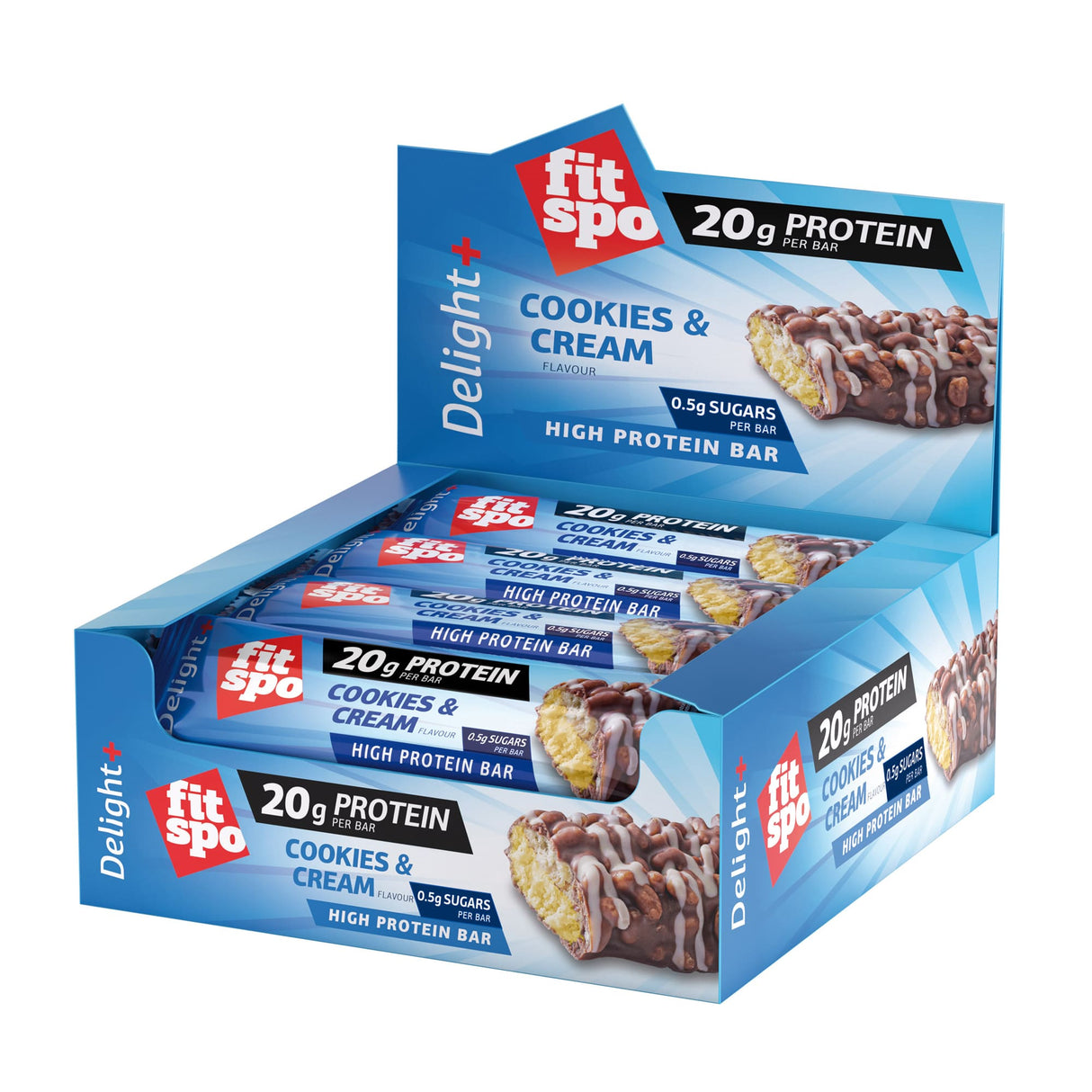 Cooky a krém na bielkovinové tyčinky - 12 x 60 gramov