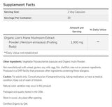 Lion's Mane 500 mg | Vyrobené z húb organických levov - 60 kapsúl