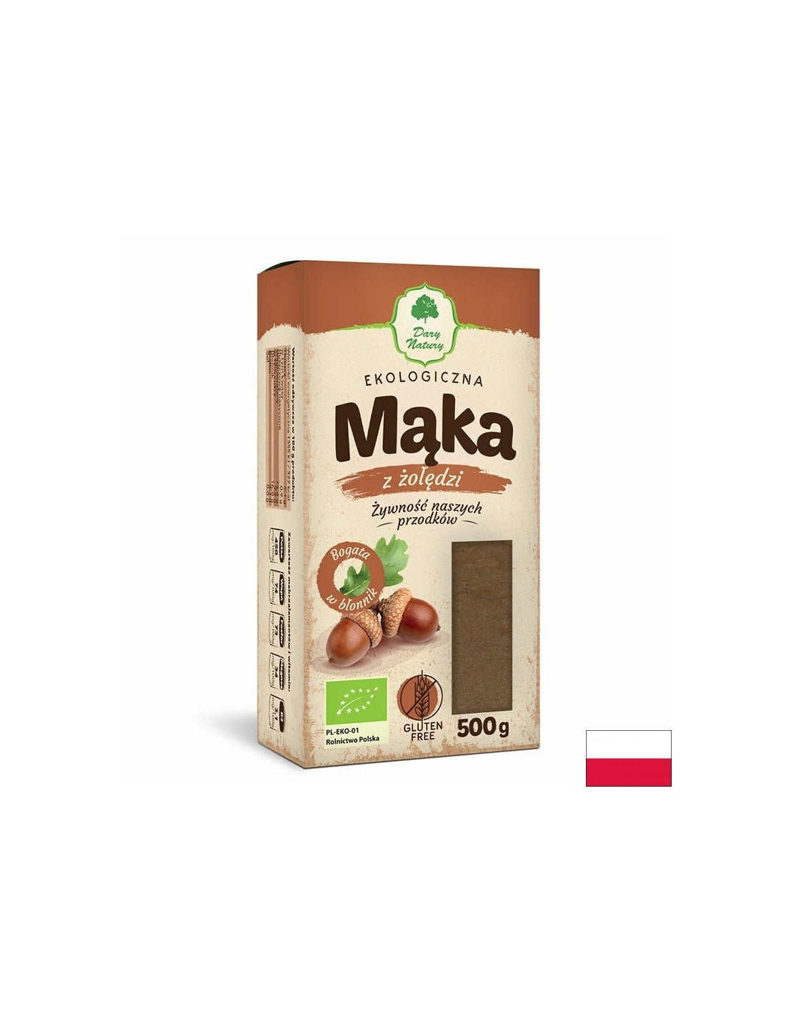 Žaluďová múka Bio, 500 g <tc>Dary Natury</tc>