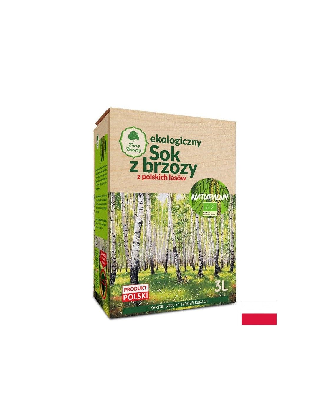 Organická breza šťava - detoxikácia, tón, silná imunita, 3 litre