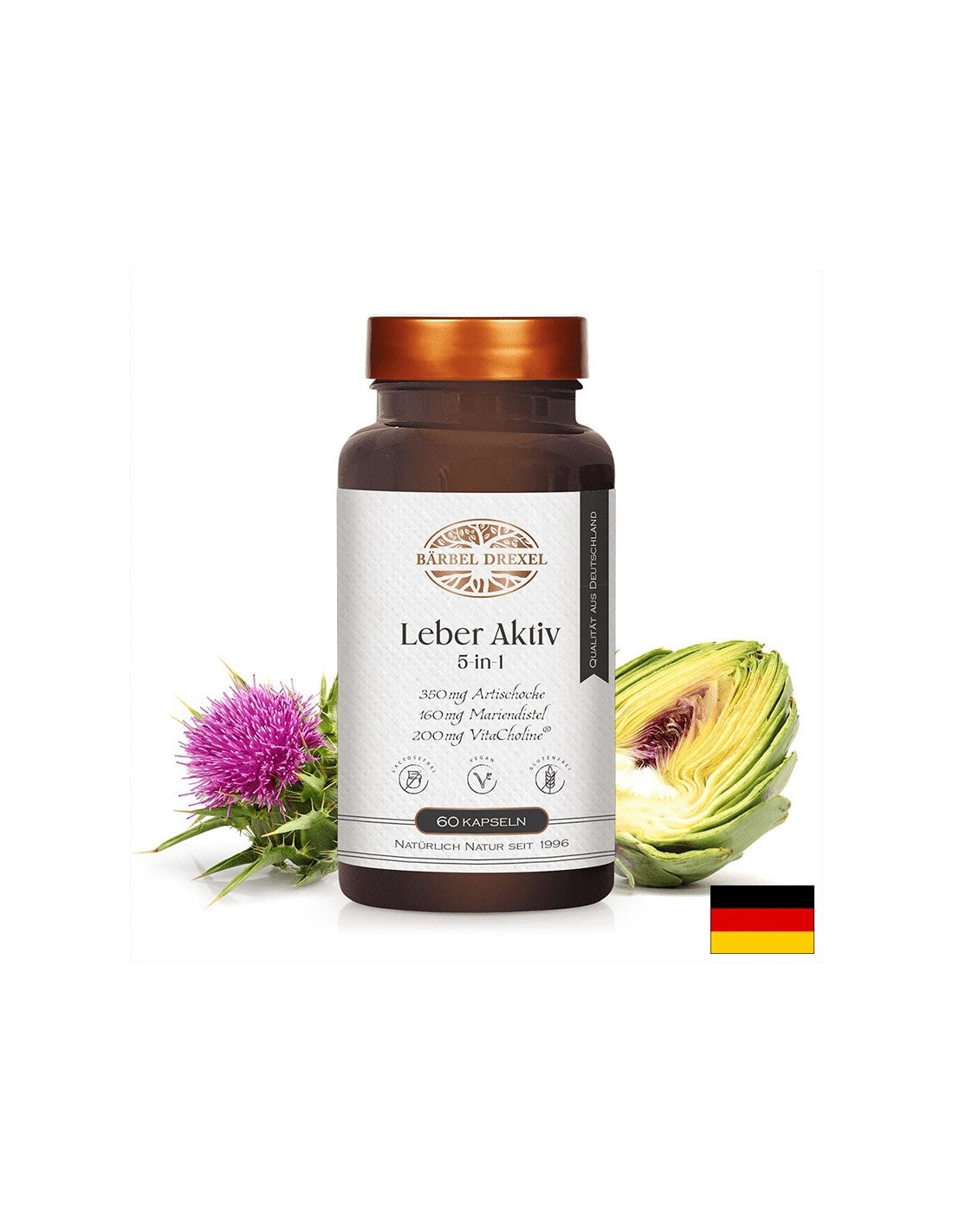 Pečeň a žlčník - detoxikačný vzorec s bylinkami, vitamínmi a minerálmi, 60 kapsúl