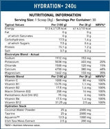 Hydratácia+ | Elektrolyt a vitamínový prášok - 240 gramov