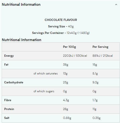 Veganská oblátka proteínov - 40 gramov