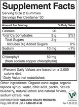 Chlorofyl detox gummies | Čučoriedka - 60 žuvateľných tabliet