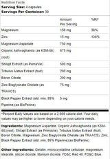 Podpora testu s Ashwagandha a Shilajit - 120 kapsúl