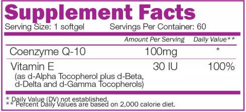 Koenzým Q10 100 mg 60 gélové kapsuly