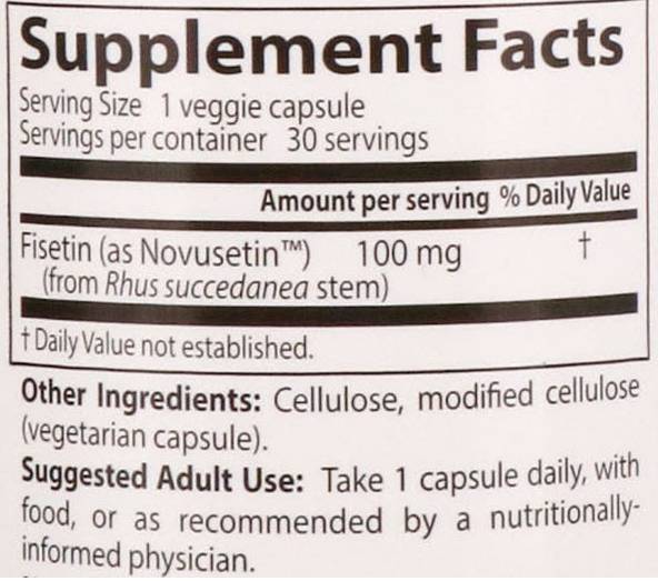 Fisetin 100 mg - 30 kapsúl