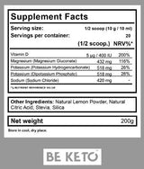 Kettolytes prášok Keto elektrolyty - 200 gramov