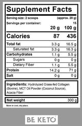 Keto kolagén + mct prášok - 300 gramov