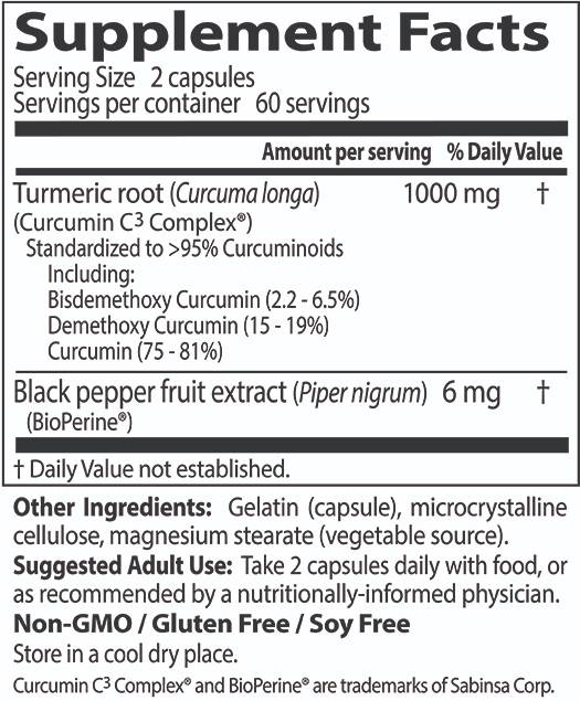 Vysoký absorpčný kurkumín 500 mg - 120 kapsúl