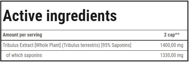 Tribulon Black - Tribulus Terrestris 95% | Ultimate Men's Formula - 120 kapsúl