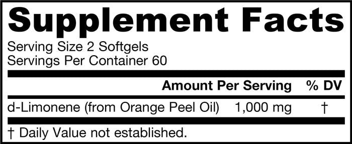 D-limonén 500 mg 120 gélových kapsúl