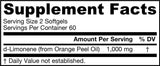 D-limonén 500 mg 120 gélových kapsúl