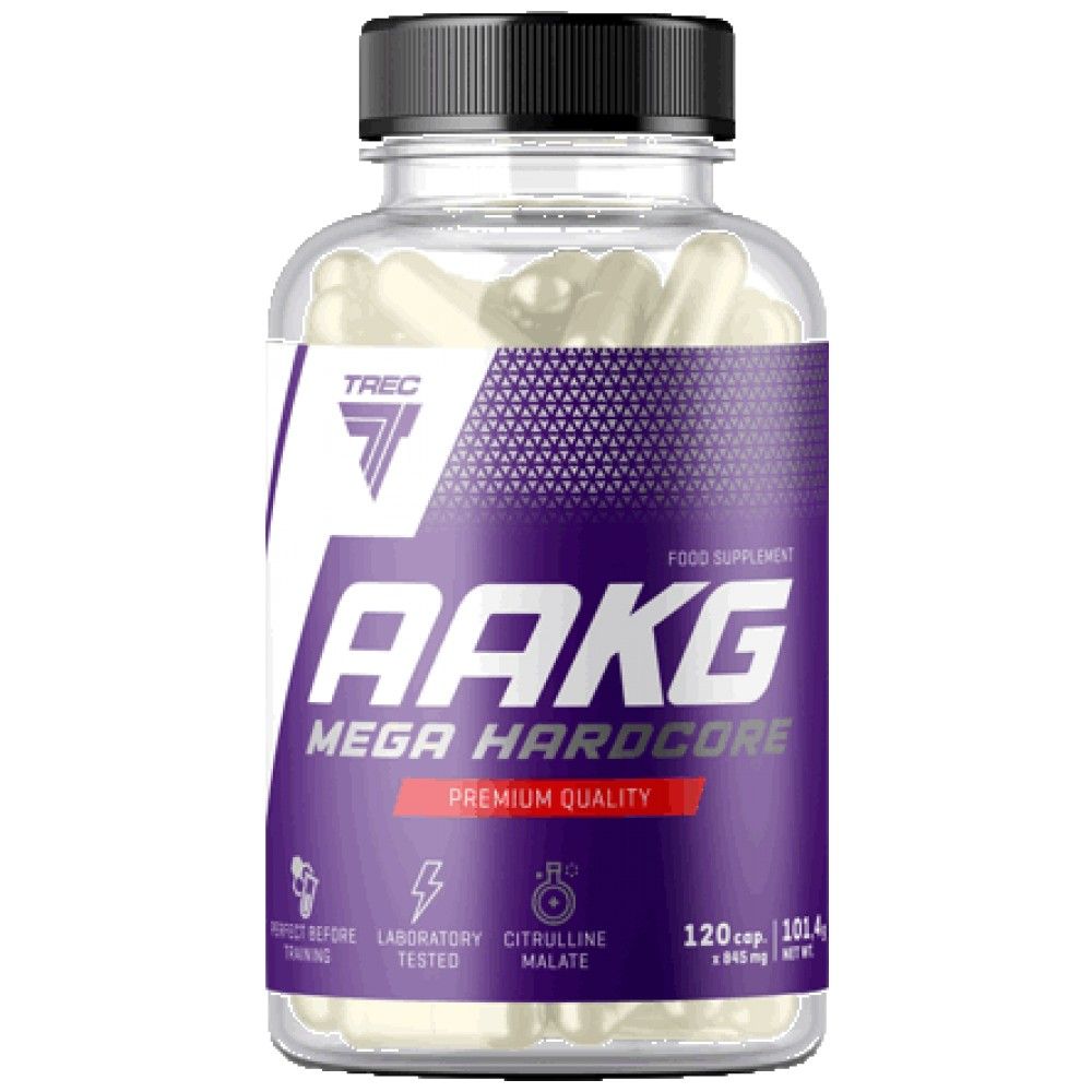 Aakg Mega Hardcore | s citrullínovým malátom - 120 kapsúl