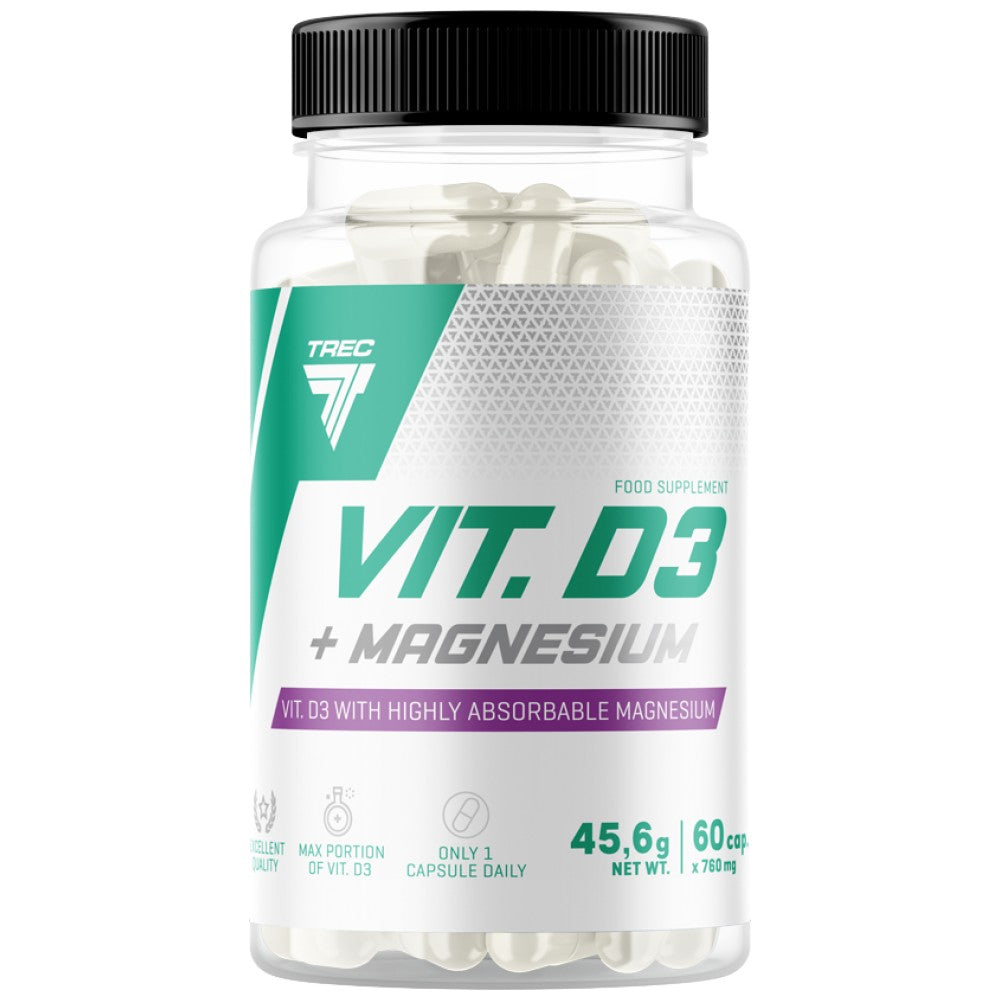 Vit. D3 + horčík Kapsuly vitamínu D 60