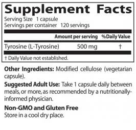 Najlepšie L -Tyrosín 500 mg - 120 kapsúl