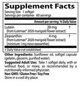 Najlepší luteín 20 mg - 60 softgelov