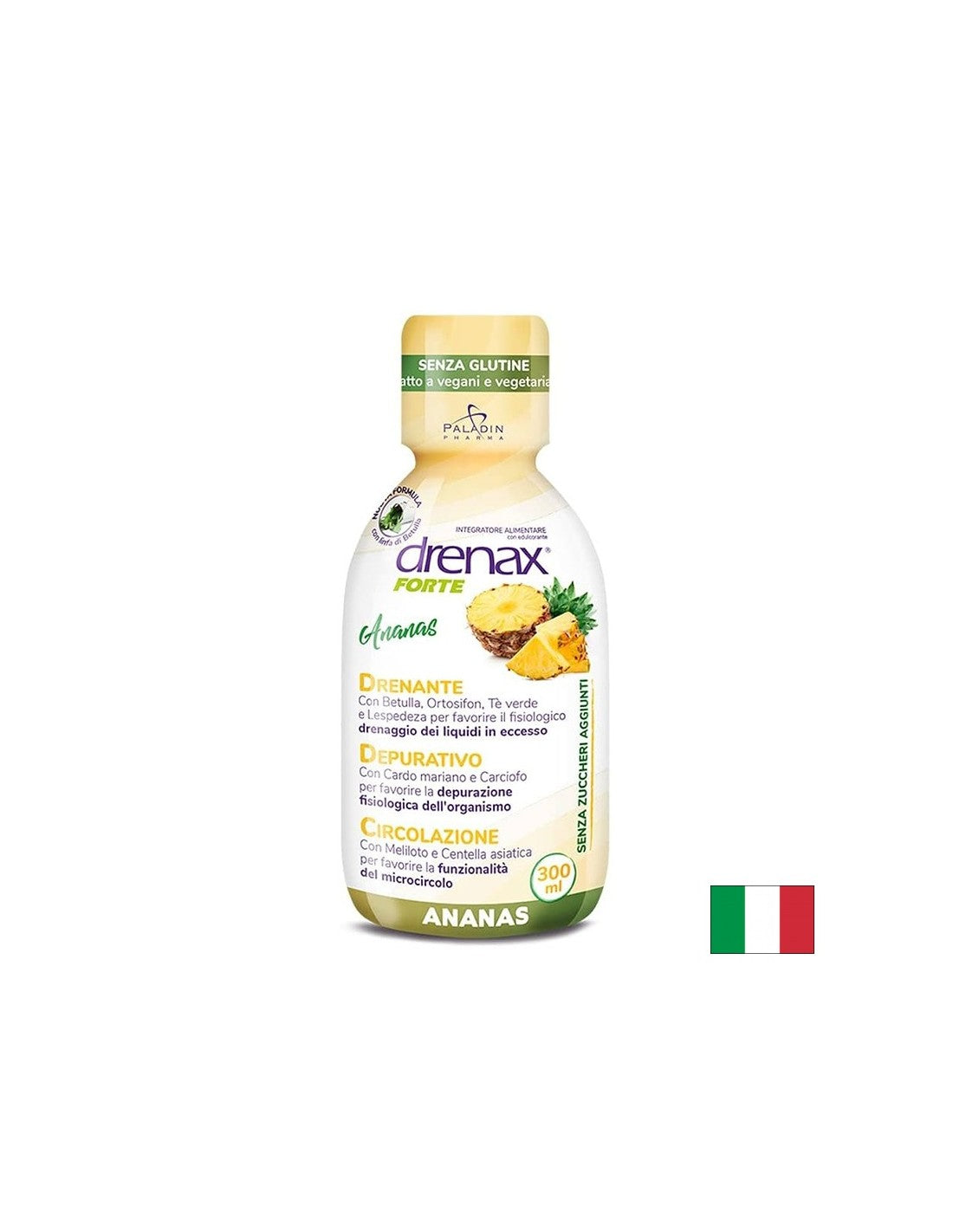 Anti -fluidná retenčná receptúra ​​s ananásom - Drenax - Drenax® Forte - Herbálny diuretik, 300 ml, 10 dávok