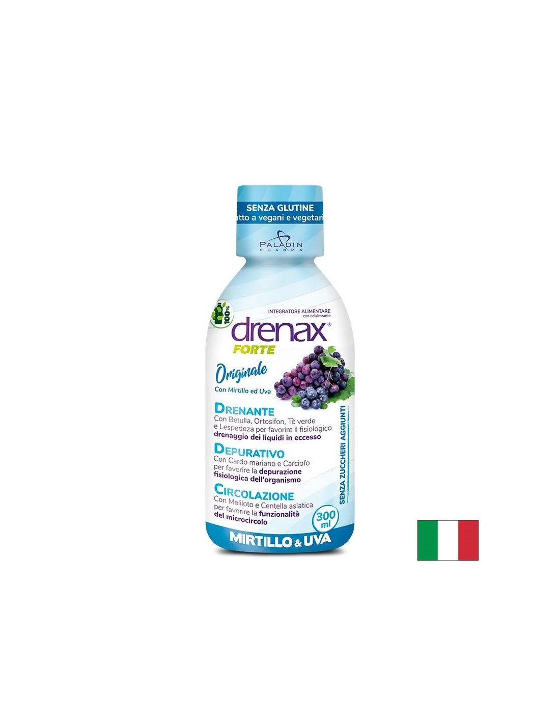 Diuretický vzorec s hroznom a čučoriedkom - Drenax - Drenax® Forte, 300 ml, 10 dávok