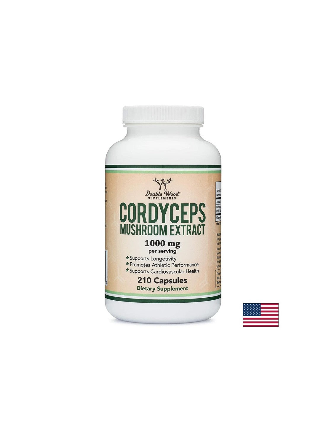 Energia a imunita - Cordyceps, 210 kapsúl <tc>Double Wood</tc>