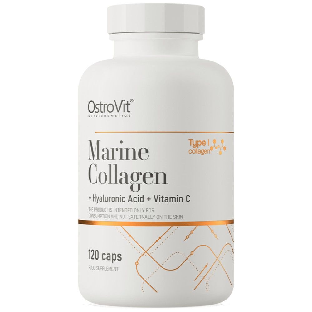 Kyselina morská kolagén / + hyalurónová a vitamín C - 120 kapsúl