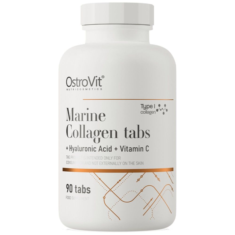 Morská kolagén / + kyselina hyalurónová a tablety vitamínu C - 90