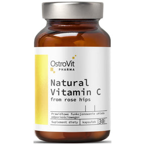 Natural Vitamin C 1000 mg / from Rose Hips 30 capsules - Nutra Best Europe