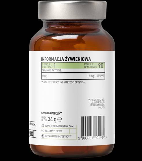 Organický zinkový pikolinát 15 mg 90 tabliet