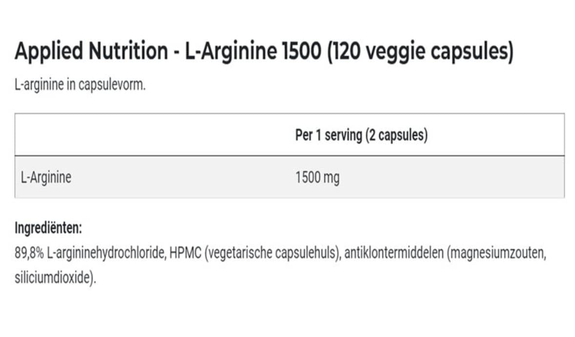 L -arginín 1500 - 120 kapsúl